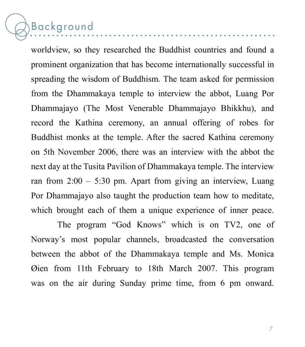 The Kathina Ceremony and Abbot Dhammajayo's Teachings East Meets West หน้า 7