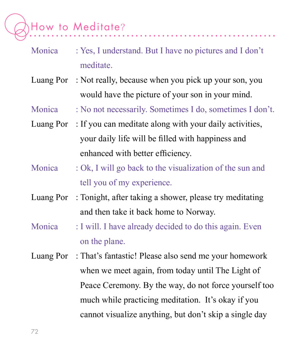 How to Meditate East Meets West หน้า 72
