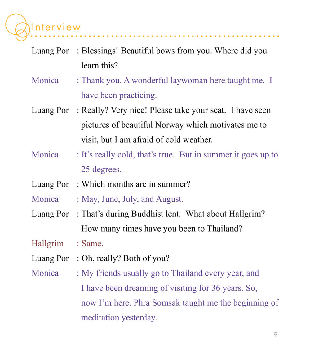 Interview with Luang Por Monica East Meets West หน้า 9