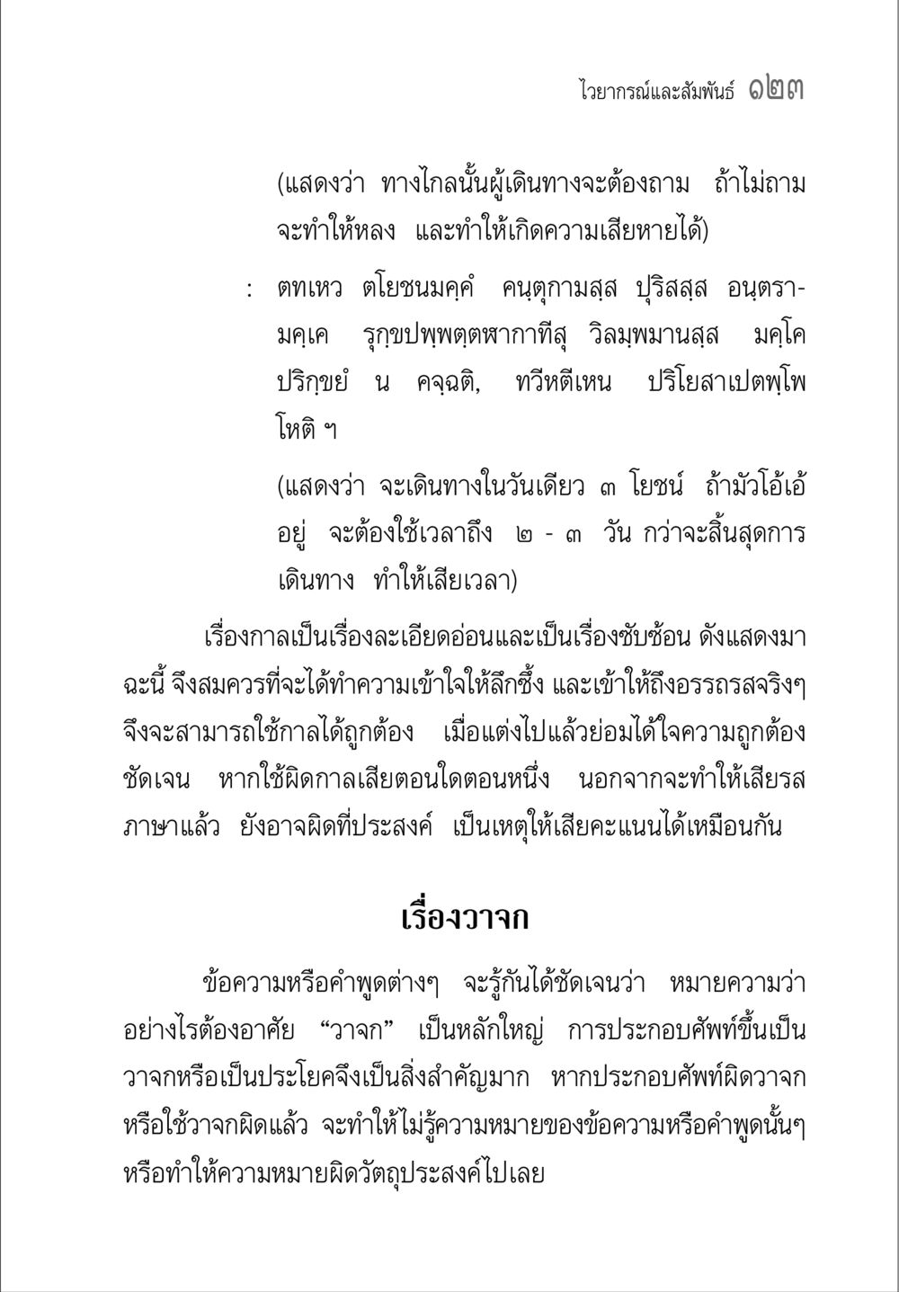 ความสำคัญของไวยากรณ์และวาจกในการสื่อสารภาษาไทย คู่มือวิชาแปลไทยเป็นมคธ ป.ธ.๔-๙ วิชาแต่งไทยเป็นมคธ ป.ธ.๙ หน้า 139