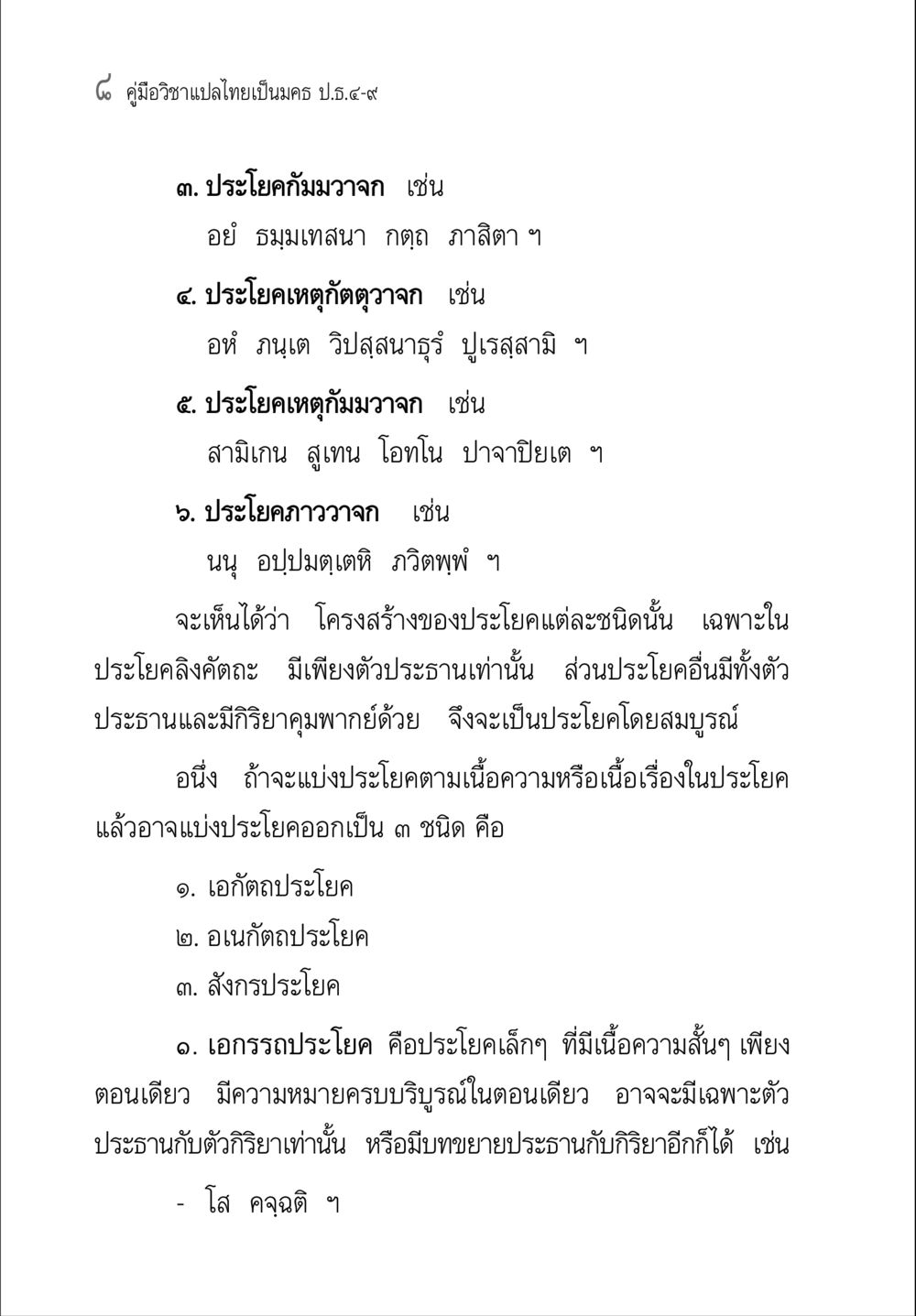 คู่มือวิชาแปลไทยเป็นมคธ ป.ธ.๔-๙ คู่มือวิชาแปลไทยเป็นมคธ ป.ธ.๔-๙ วิชาแต่งไทยเป็นมคธ ป.ธ.๙ หน้า 24