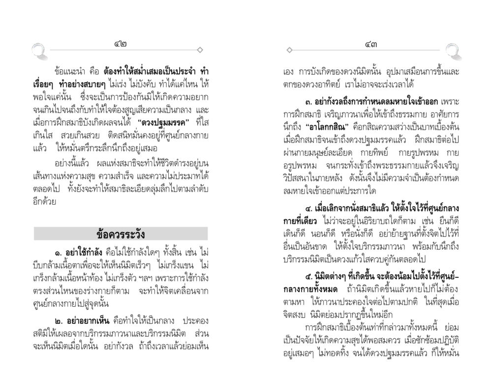 การฝึกสมาธิเบื้องต้นเพื่อความสุข ศีล ๕ สำหรับเยาวชนและการแก้ไขปัญหาของชาติ หน้า 22