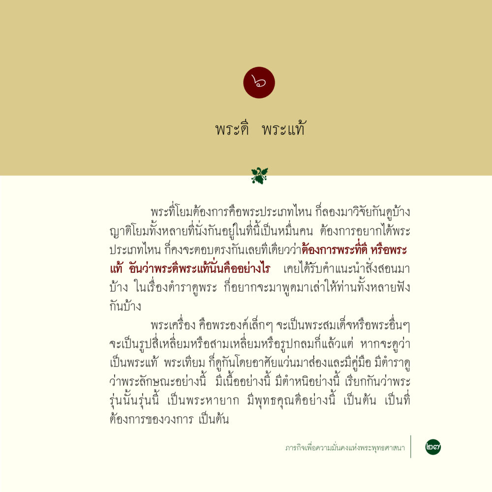 พระดี พระแท้ ภารกิจเพื่อความมั่นคงแห่งพระพุทธศาสนา หน้า 29