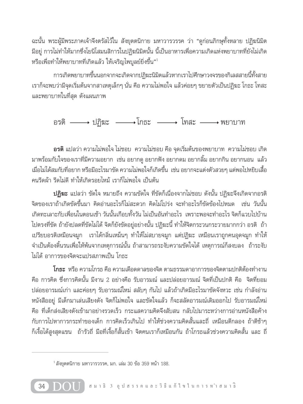 การเกิดพยาบาทในจิตใจ MD 203 สมาธิ 3  หน้า 43