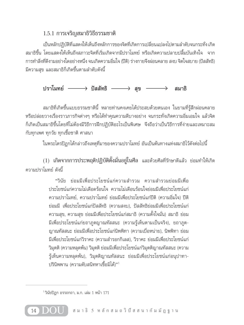 การเจริญสมาธิวิธีธรรมชาติ MD 305 สมาธิ 5  หน้า 23