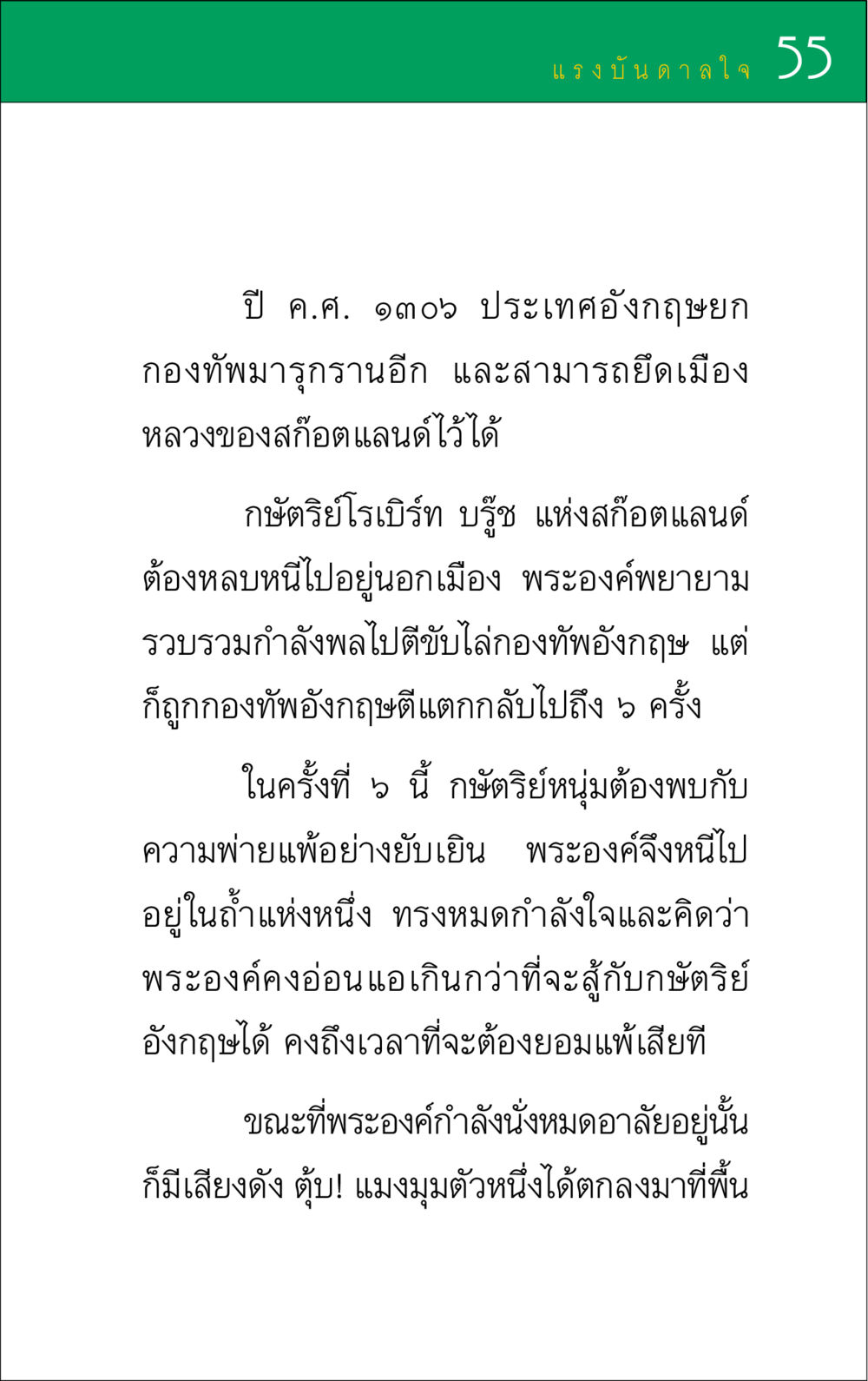 แรงบันดาลใจจากความล้มเหลว แรงบันดาลใจ ๑ หน้า 55