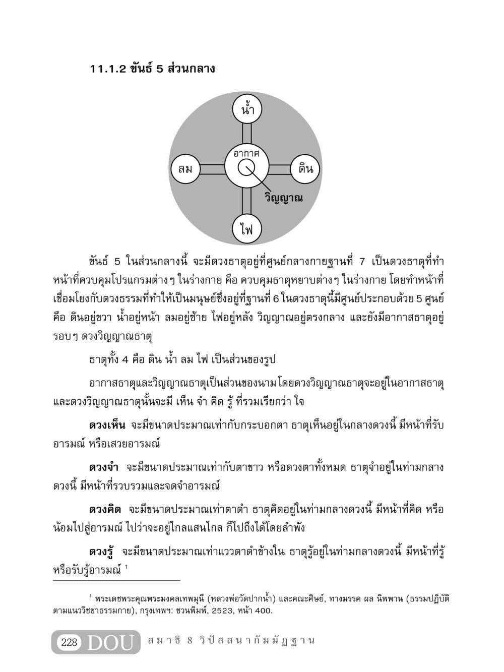 ขันธ์ 5 ส่วนกลาง MD 408 สมาธิ 8 หน้า 238