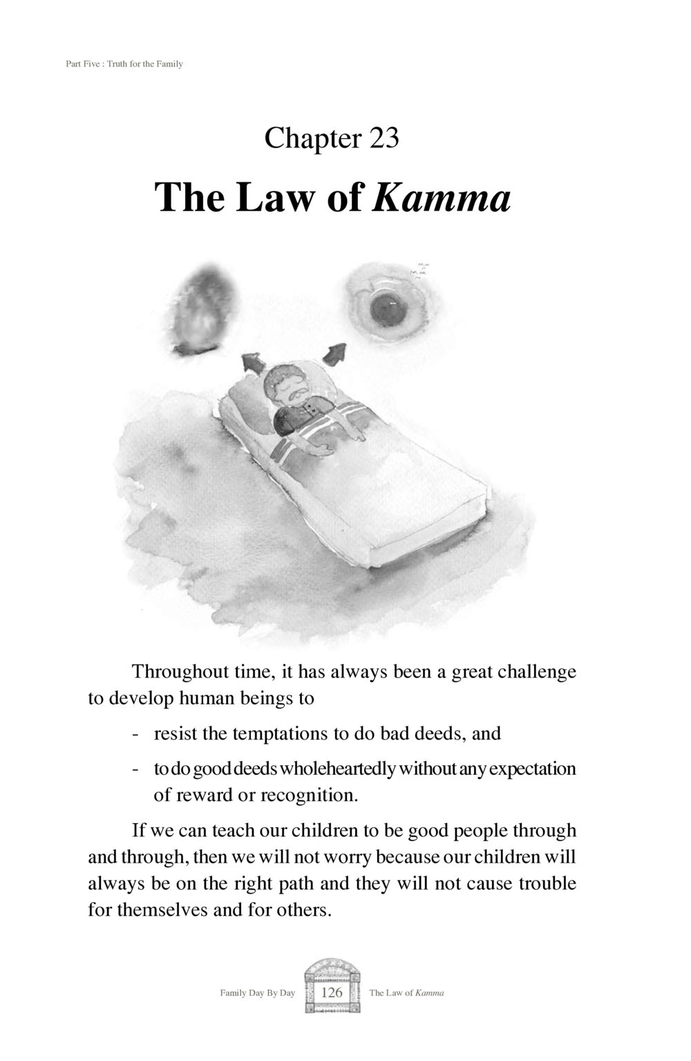 The Law of Kamma Family Day By Day หน้า 128