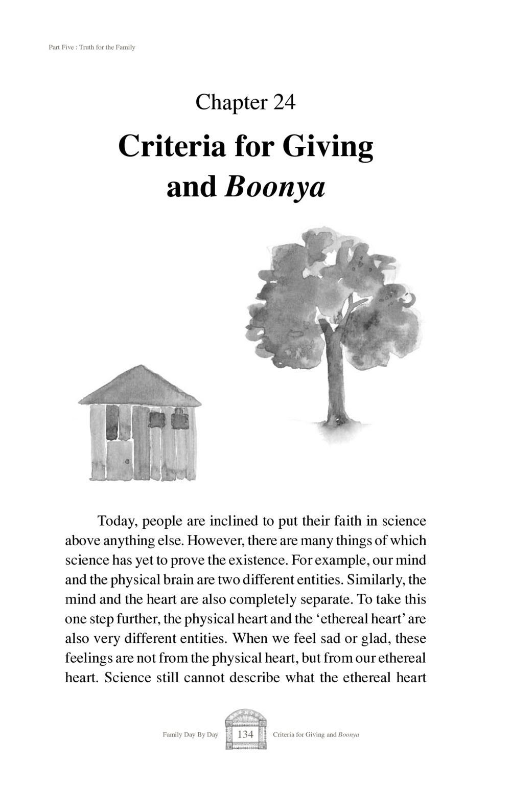 Criteria for Giving and Boonya Family Day By Day หน้า 136
