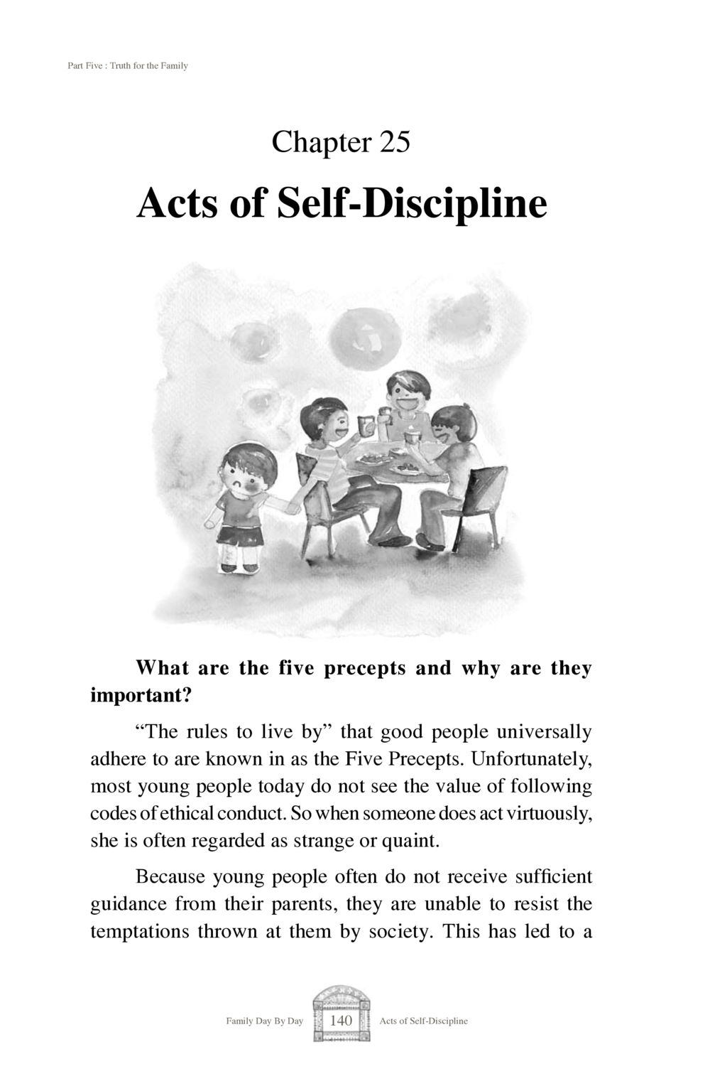 Acts of Self-Discipline: Understanding the Five Precepts Family Day By Day หน้า 142