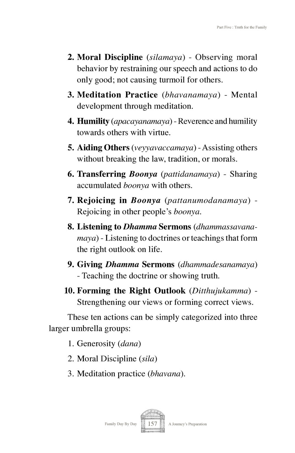 Truth for the Family: Essential Practices for Moral Living Family Day By Day หน้า 159