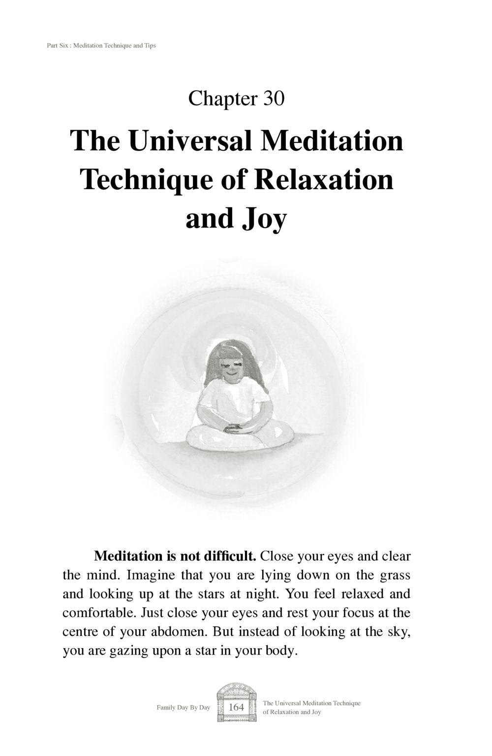 The Universal Meditation Technique of Relaxation and Joy Family Day By Day หน้า 166