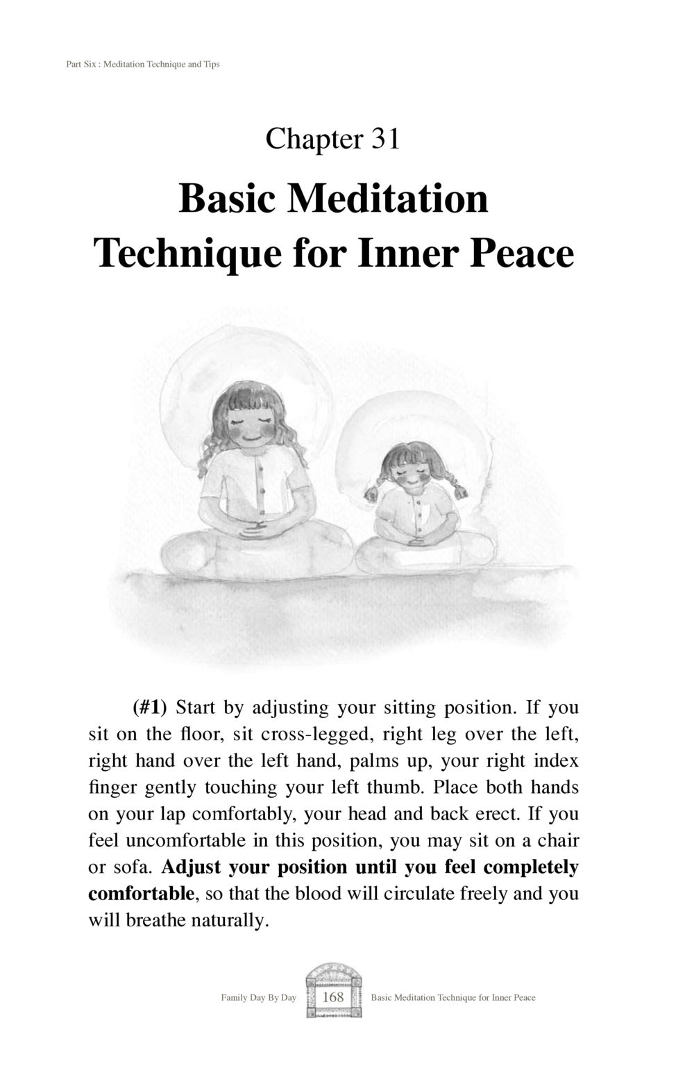 Basic Meditation Technique for Inner Peace Family Day By Day หน้า 170