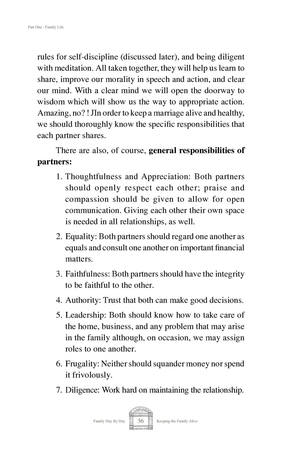 Family Life: Keys to a Healthy Marriage Family Day By Day หน้า 38