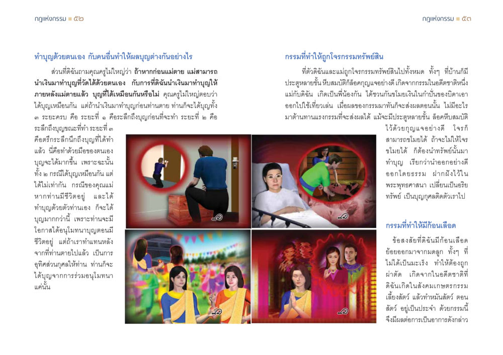 กฎแห่งกรรมและบุญที่ทำด้วยตนเอง กฎแห่งกรรม ความจริงของชีวิตที่ต้องศึกษา หน้า 27