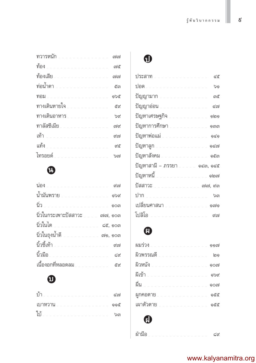 ปัญหาและอาการการเจ็บป่วยในชีวิตประจำวัน รู้ทันวิบากกรรม หน้า 10
