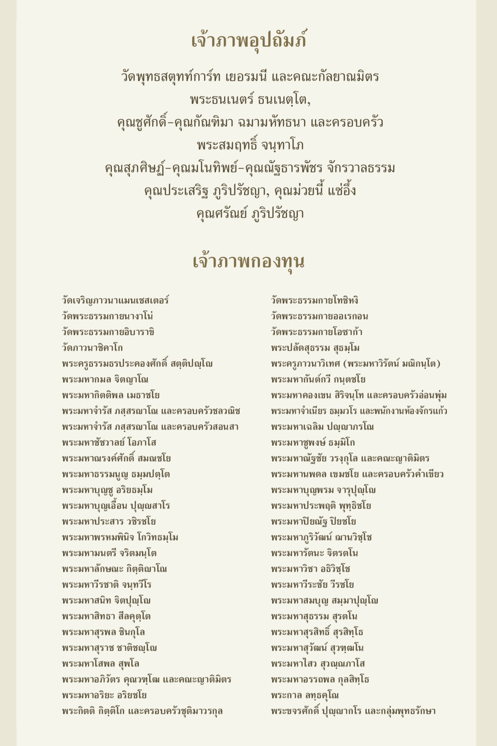 เจ้าภาพอุปถัมภ์วัดพุทธสตุทท์การ์ท เยอรมนี คุณยาย IN MY HEART 3 หน้า 153