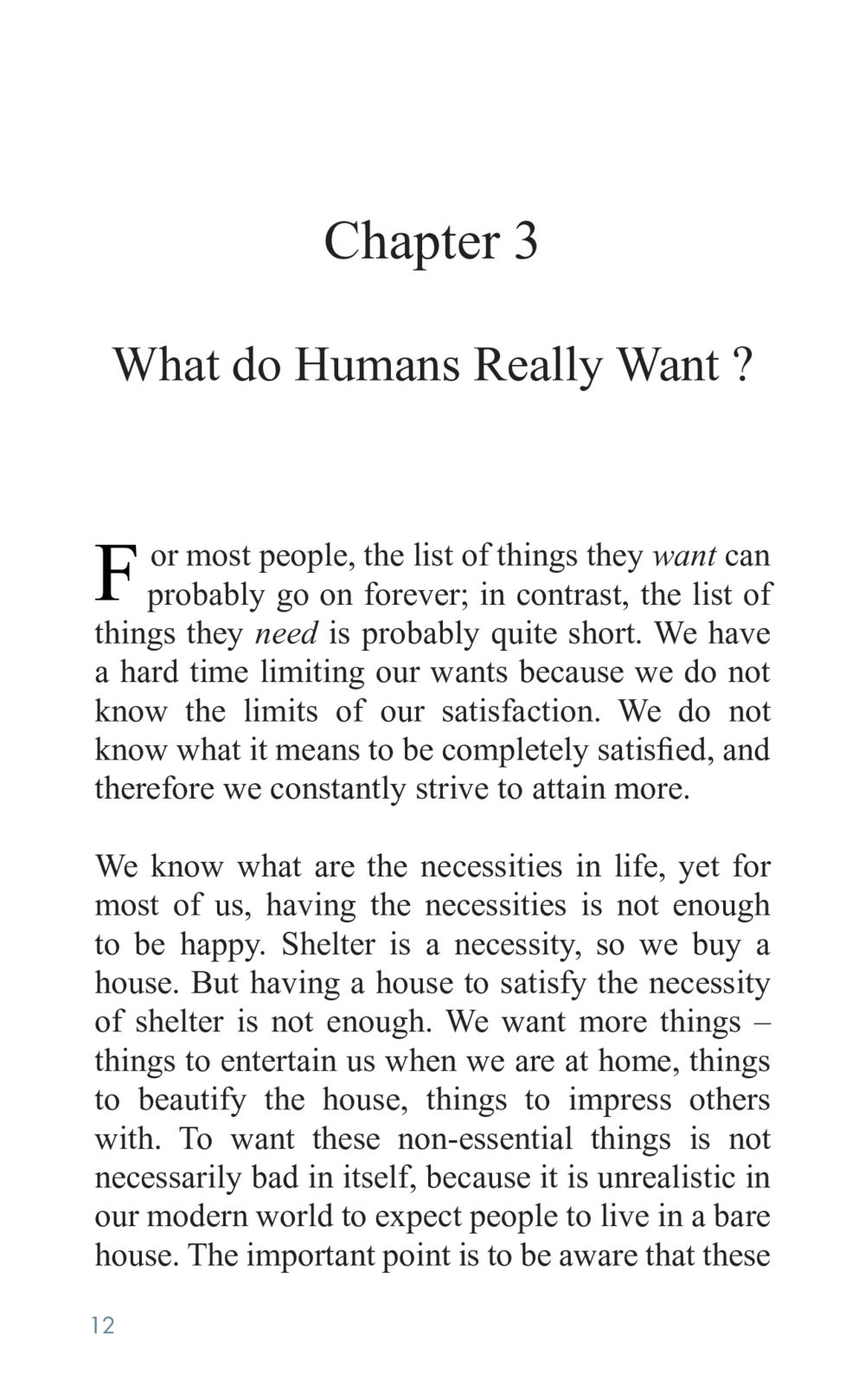 What do Humans Really Want? Golden Age of Inner Peace หน้า 12