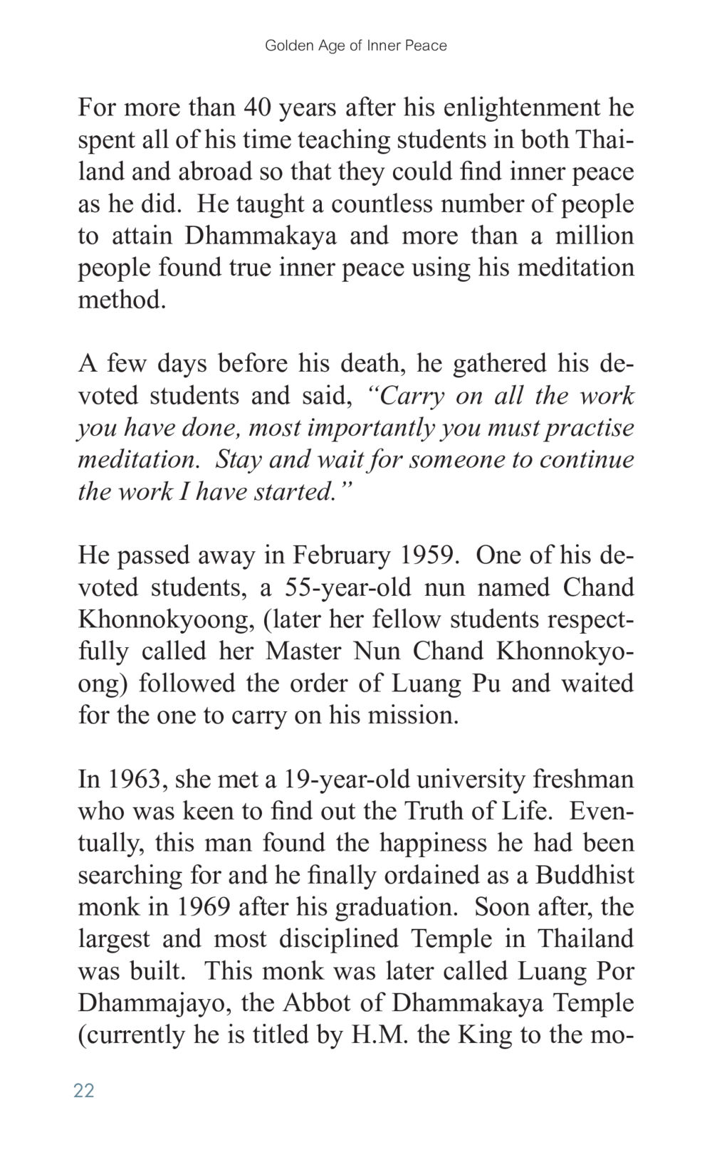 Golden Age of Inner Peace Golden Age of Inner Peace หน้า 22