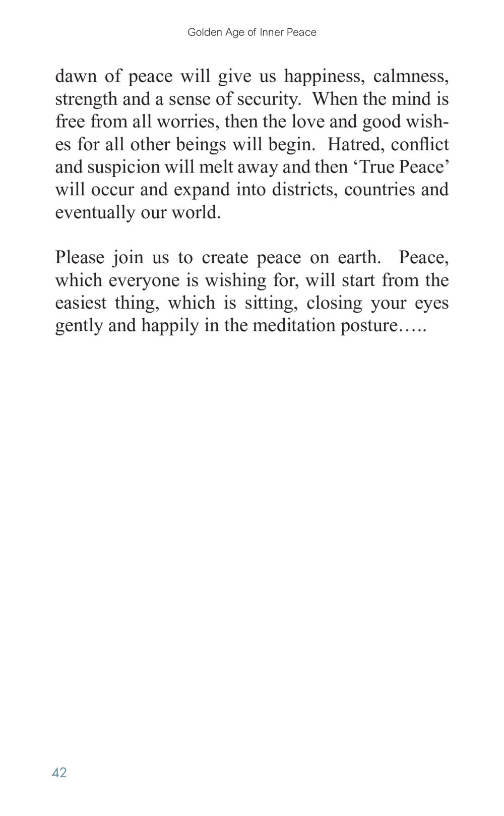 Golden Age of Inner Peace Golden Age of Inner Peace หน้า 42