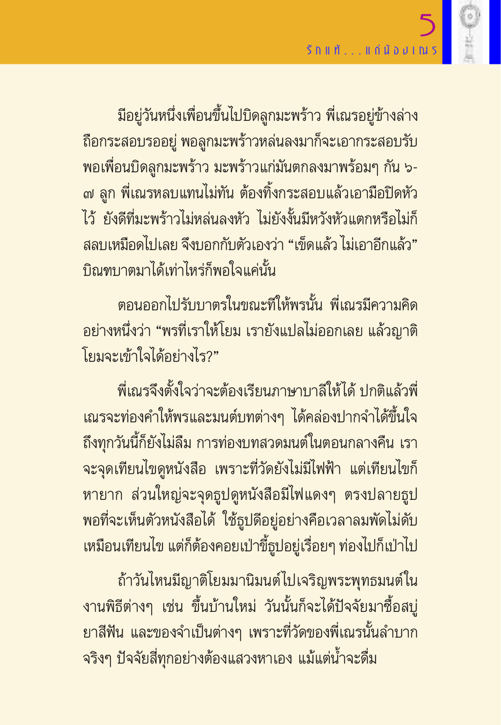 ความยากลำบากของพี่เณรในวัด พี่เณร สอนน้อง หน้า 29