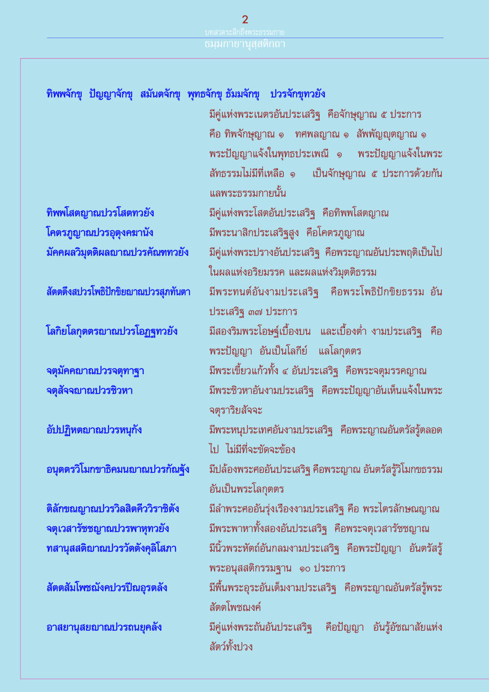 บทสวดระลึกถึงพระธรรมกาย ธรรมกายานุสติกถา หน้า 2