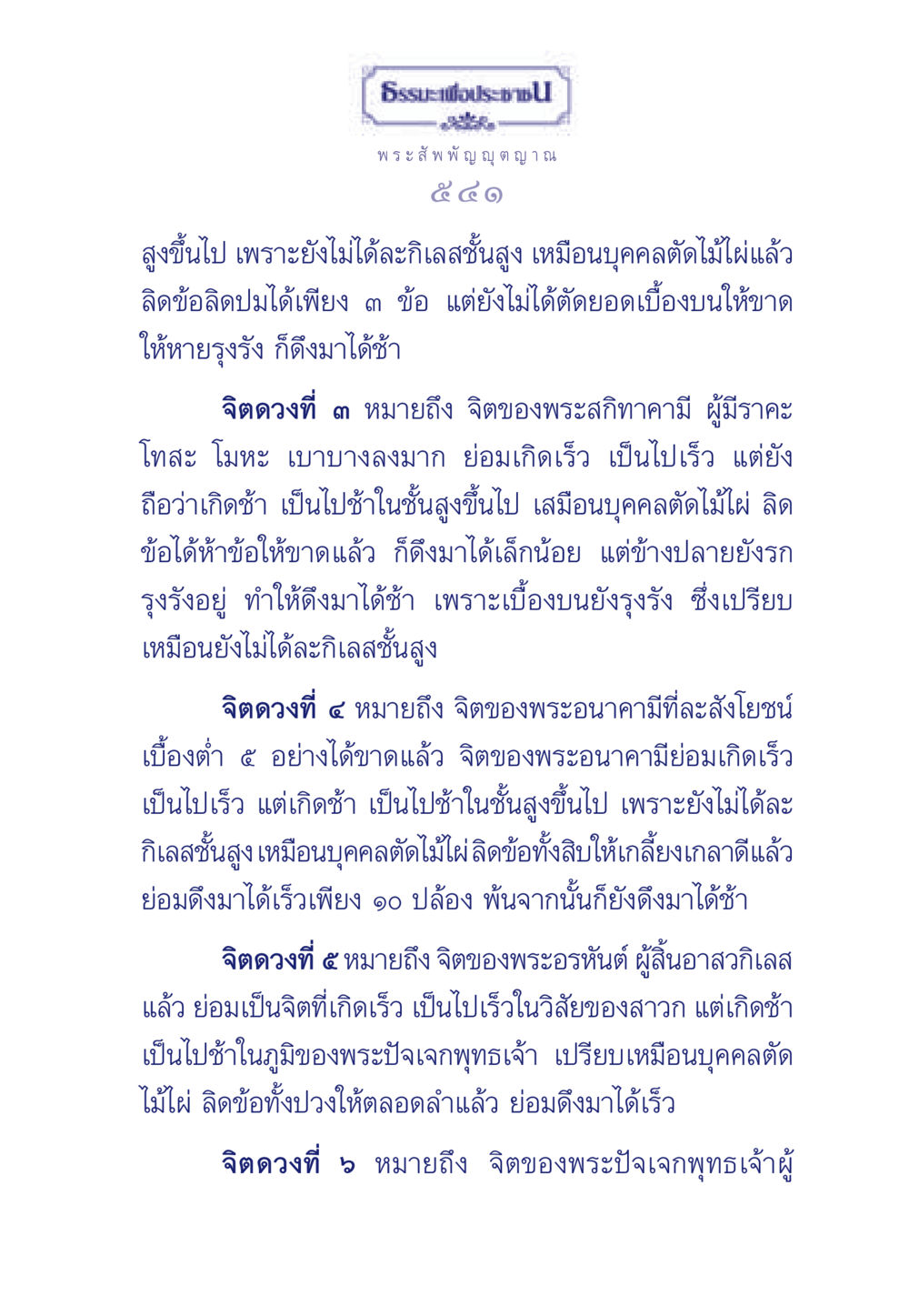 การพัฒนาจิตในทางพุทธศาสนา ธรรมะเพื่อประชาชน ฉบับพุทธคุณ หน้า 542