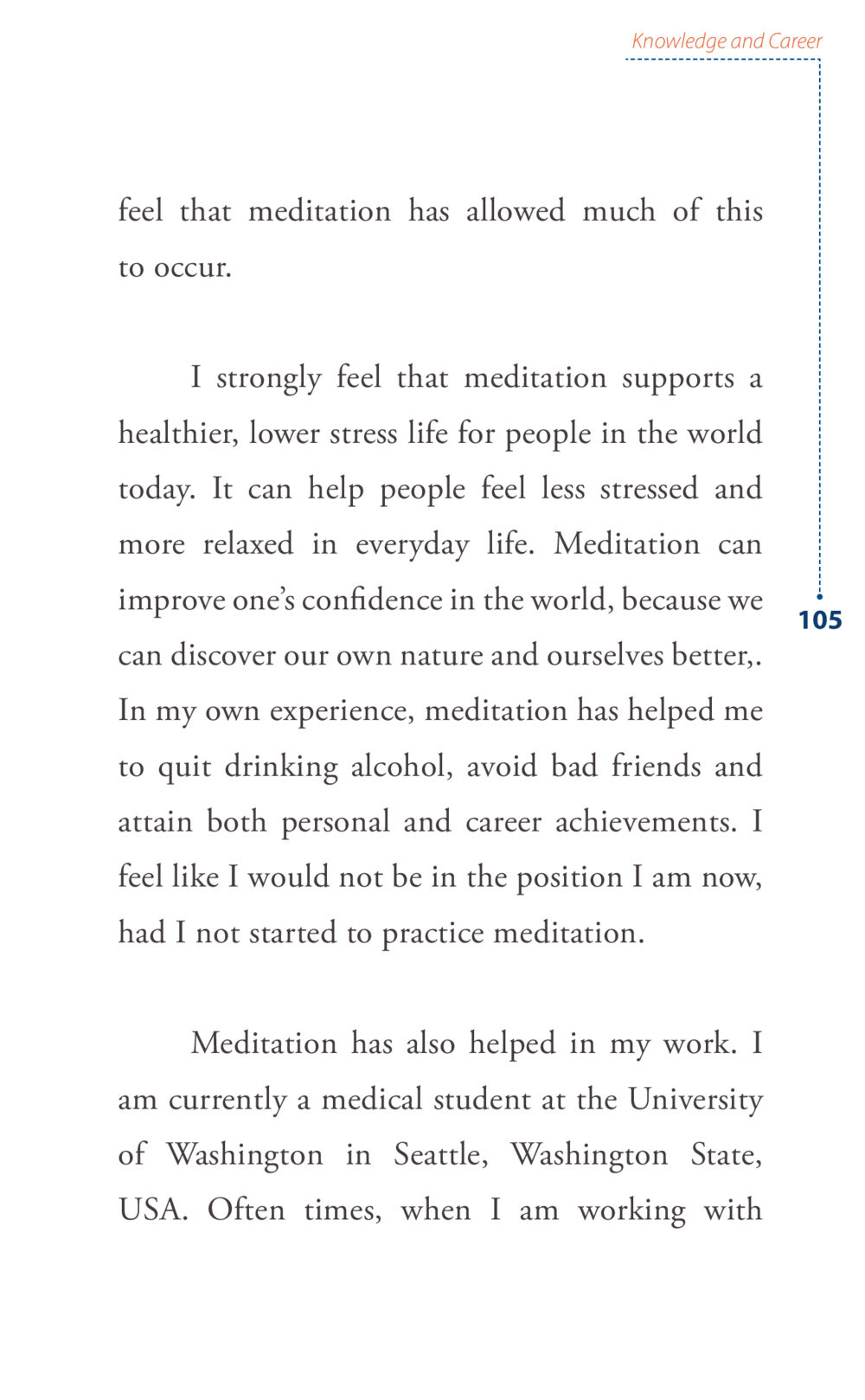 The Impact of Meditation on Personal and Career Growth Journey to joy หน้า 105