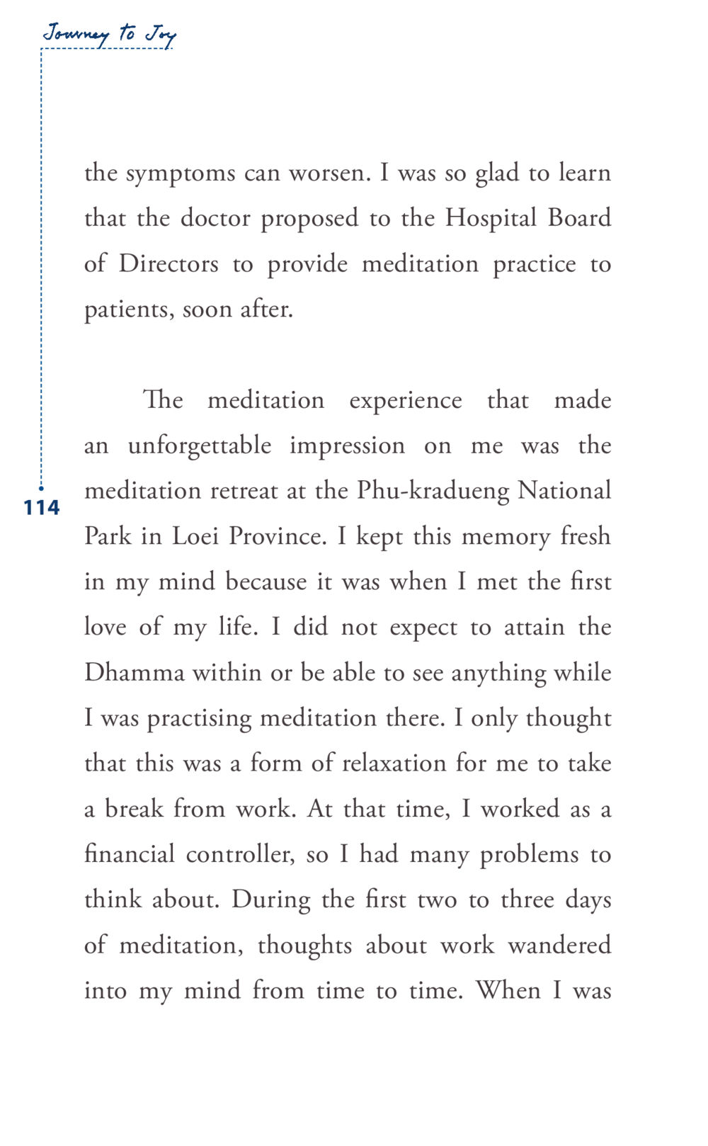 Journey to Joy: A Meditation Experience Journey to joy หน้า 114