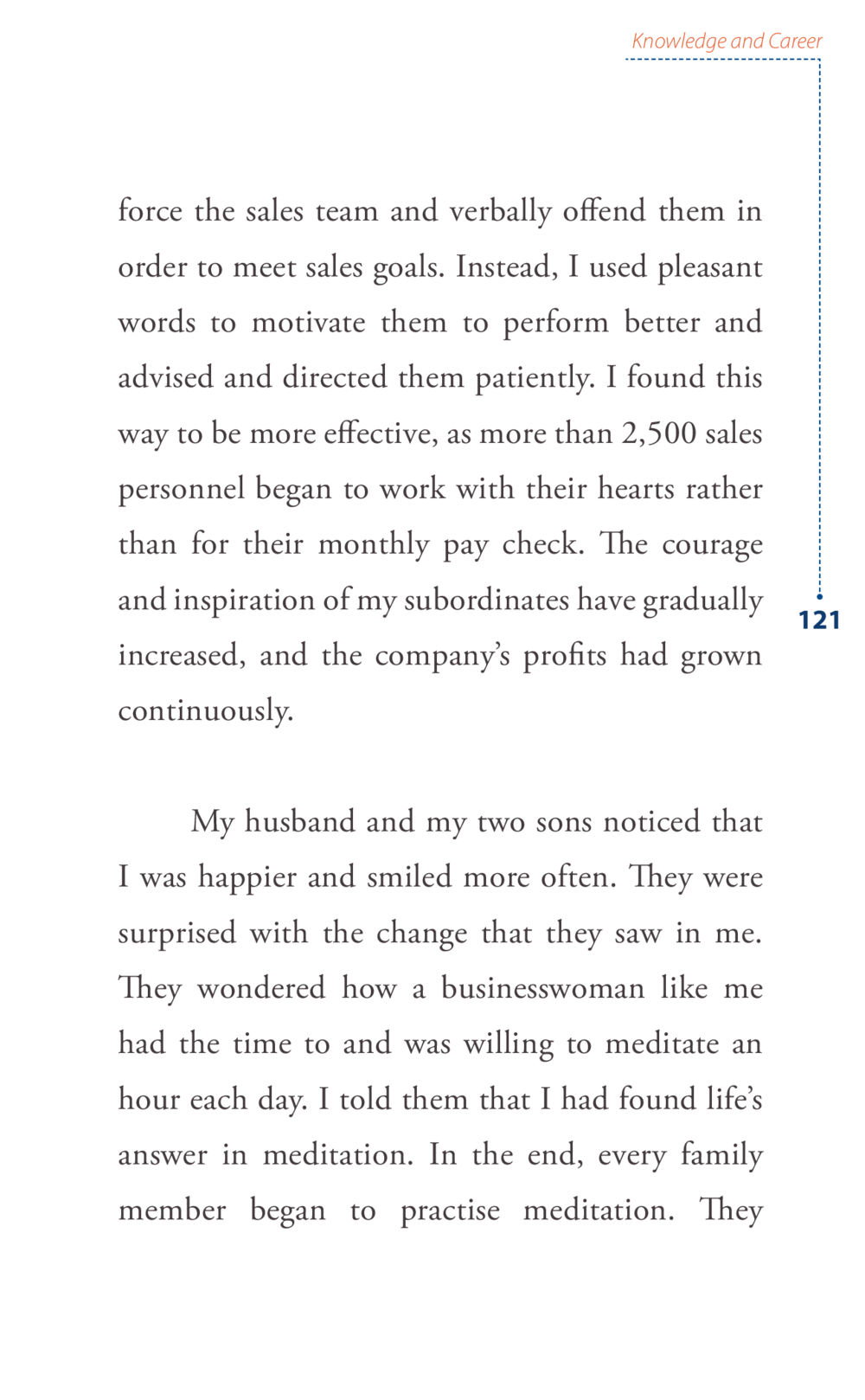 The Impact of Positive Leadership and Meditation on Business Success Journey to joy หน้า 121