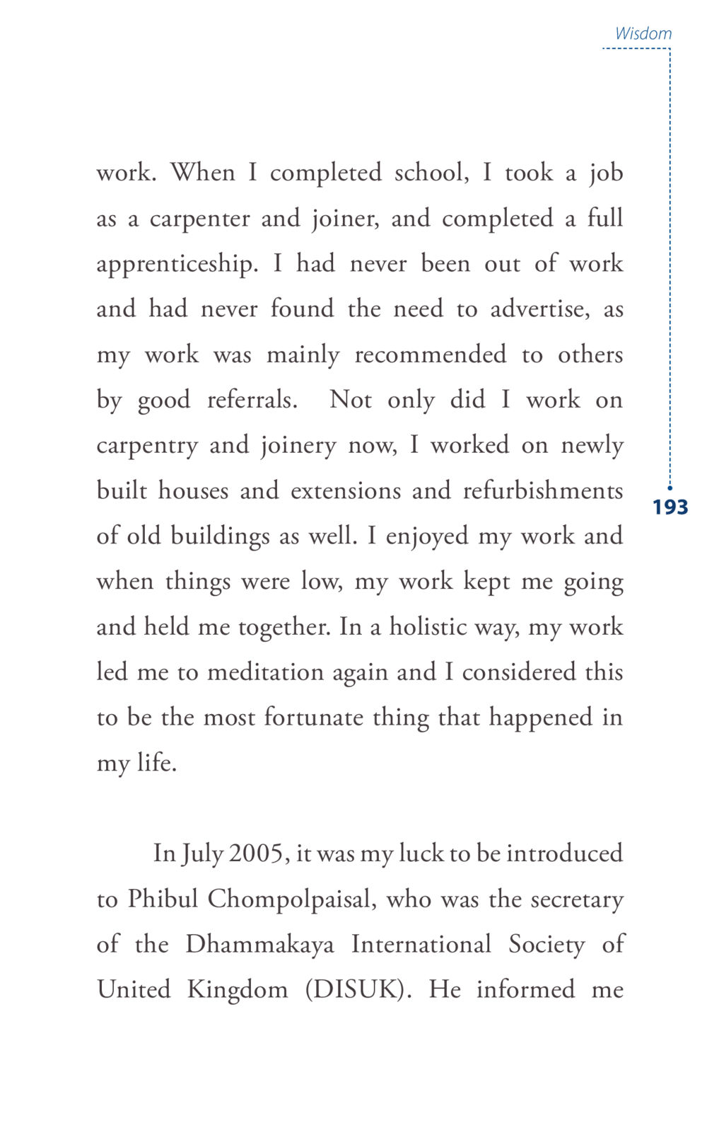 The Journey of a Carpenter: Finding Wisdom Through Work Journey to joy หน้า 193