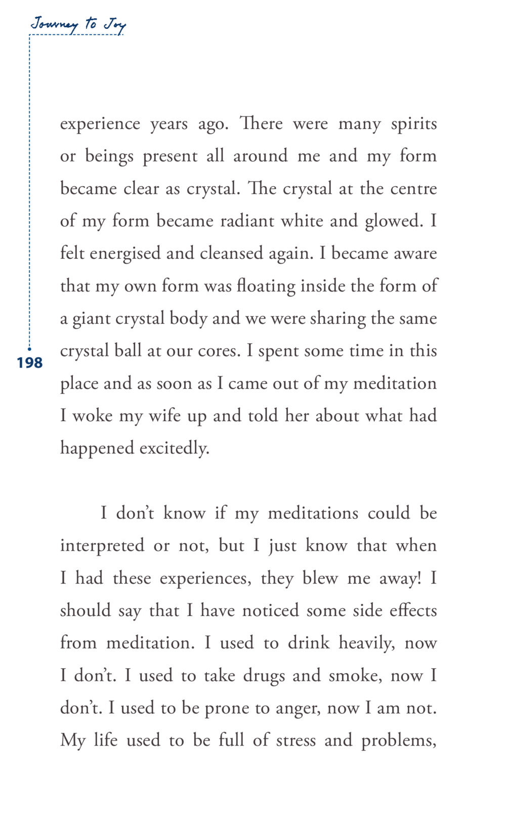 Journey to Joy: Transformative Meditation Experiences Journey to joy หน้า 198