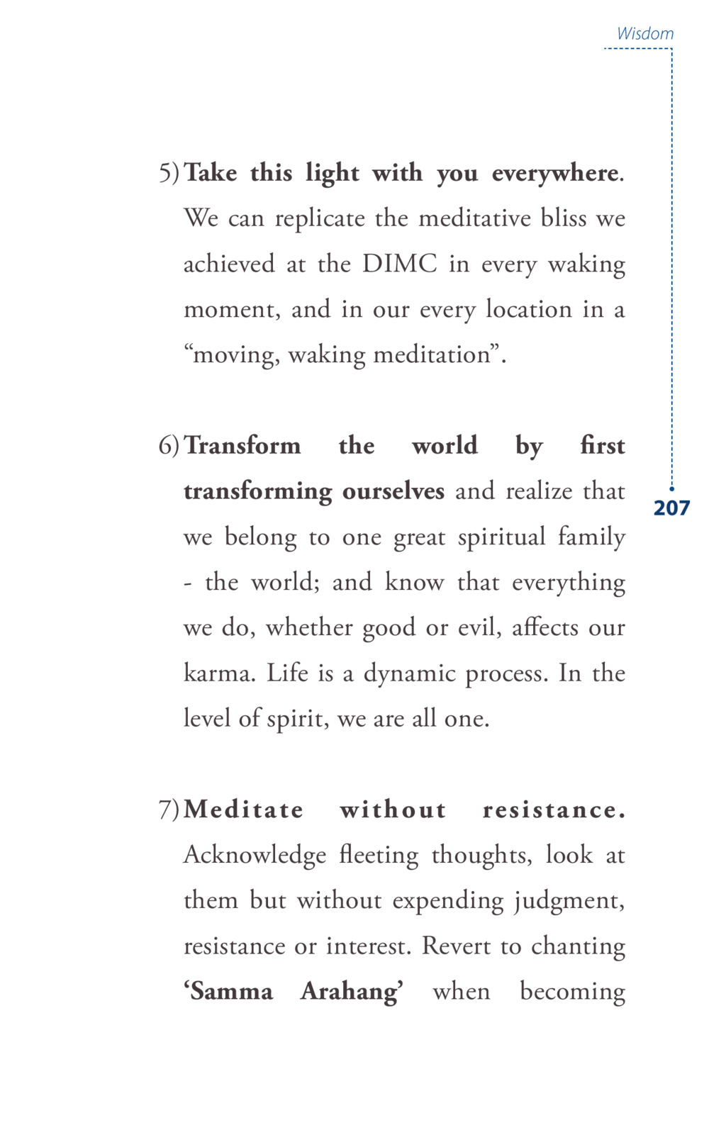 Wisdom in Meditation Journey to joy หน้า 207