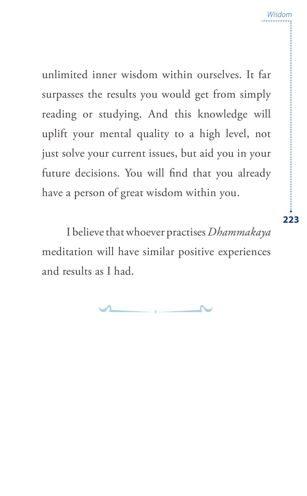 Wisdom and Inner Knowledge Journey to joy หน้า 223