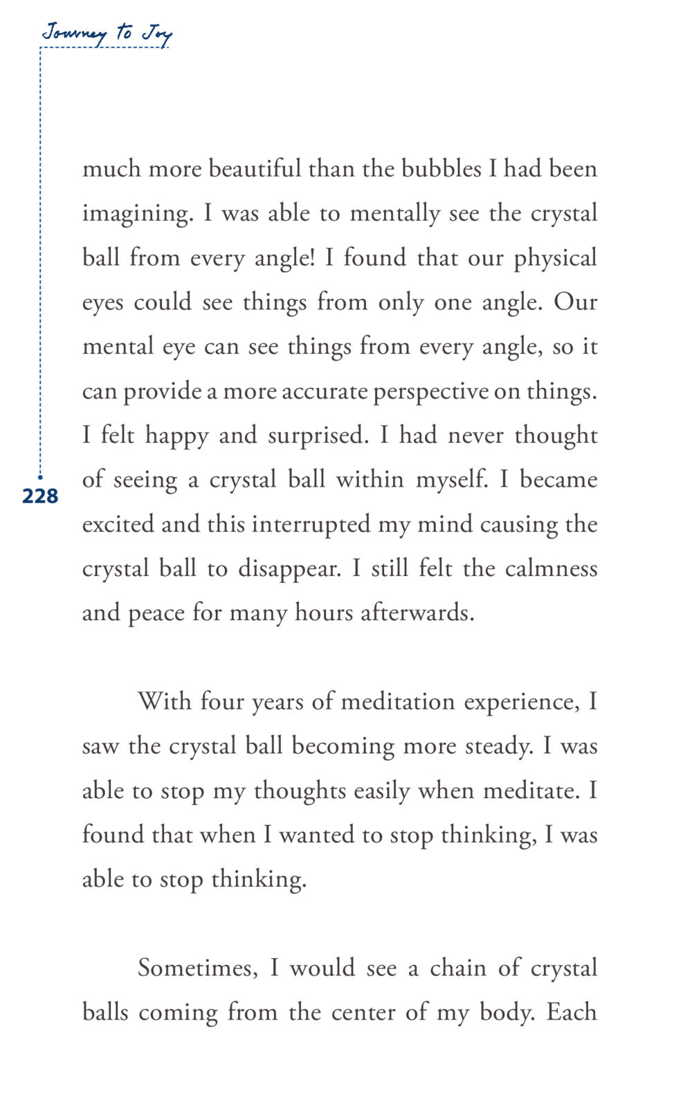 Journey to Joy: Discovering Inner Peace Journey to joy หน้า 228