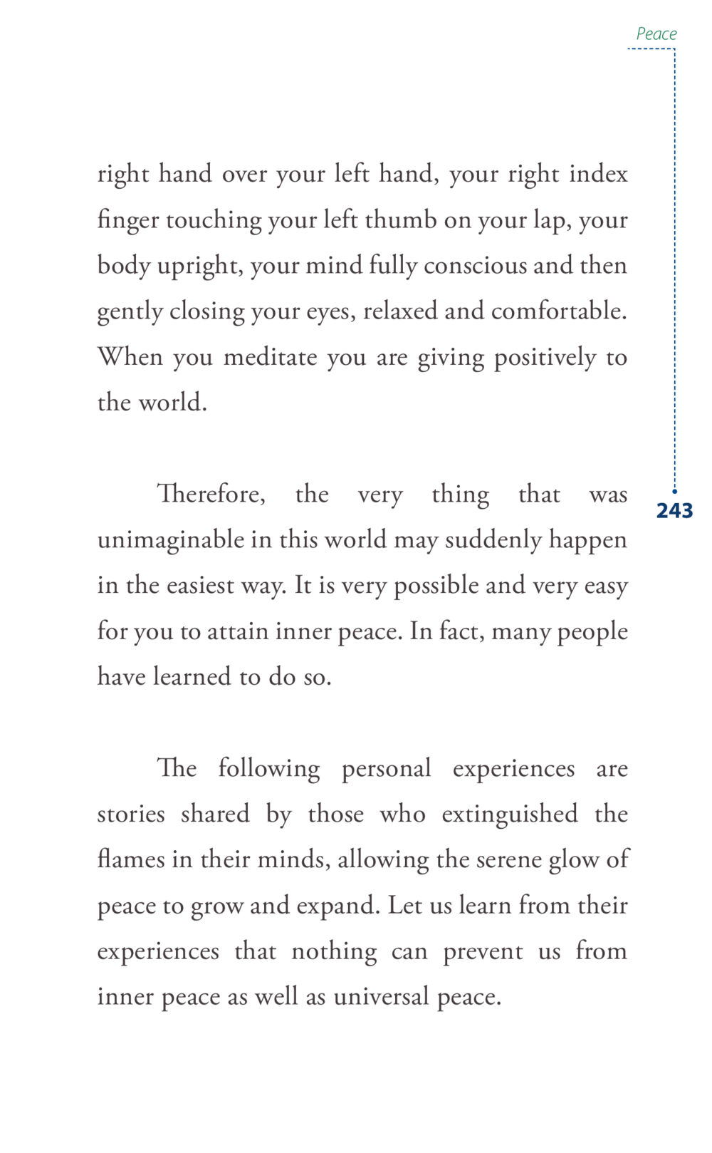 Attaining Inner Peace Through Meditation Journey to joy หน้า 243