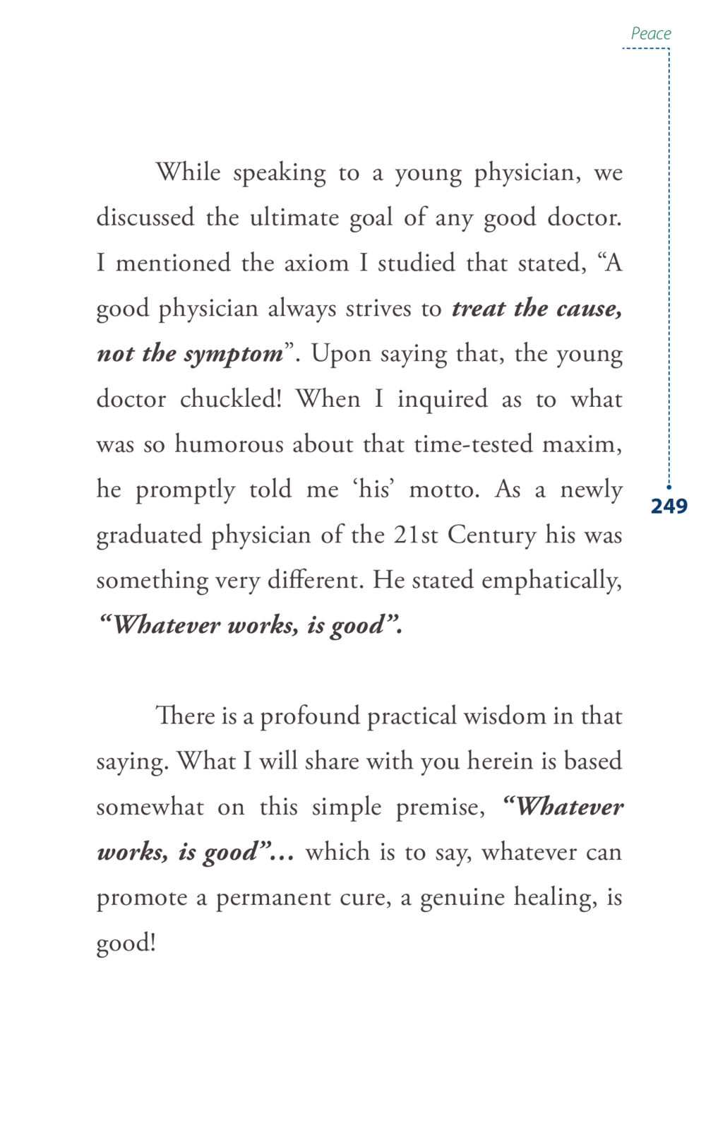 The Ultimate Goal of a Good Physician Journey to joy หน้า 249