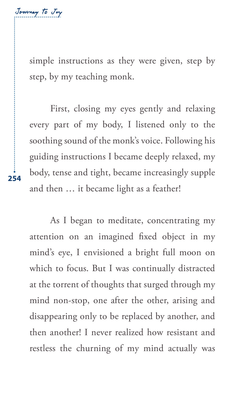 Journey to Joy: A Meditation Experience Journey to joy หน้า 254