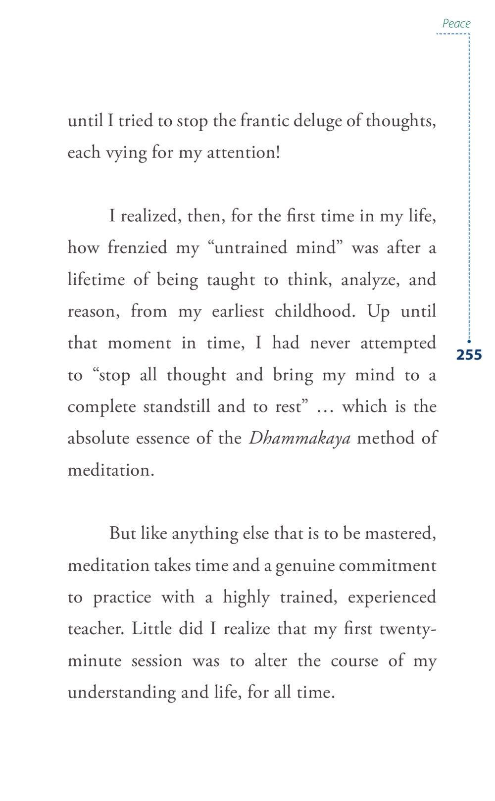 The Power of Meditation: Finding Peace in a Frenzied Mind Journey to joy หน้า 255