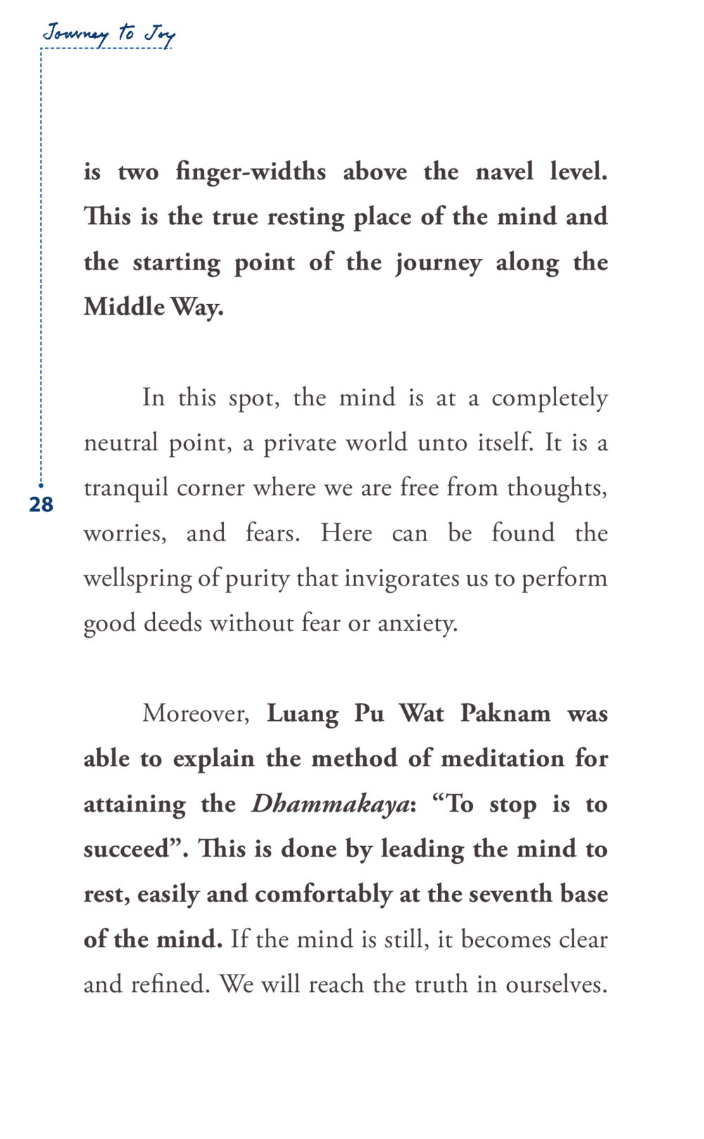 Journey to Joy: Discovering the Middle Way Journey to joy หน้า 28