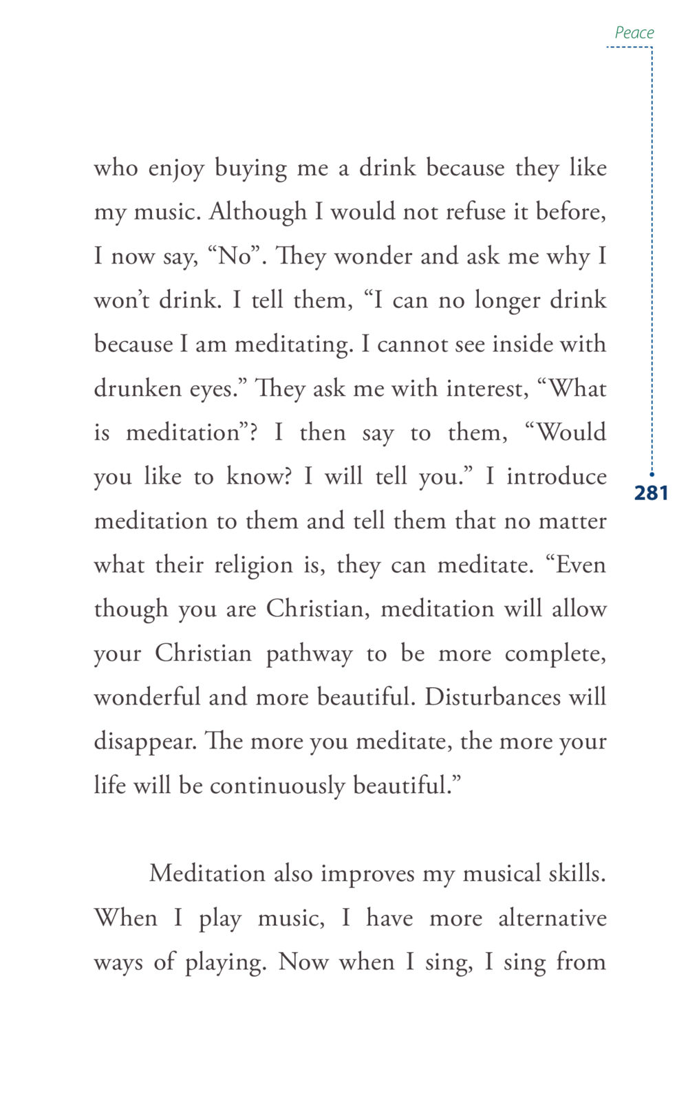 The Power of Meditation in Music and Life Journey to joy หน้า 281
