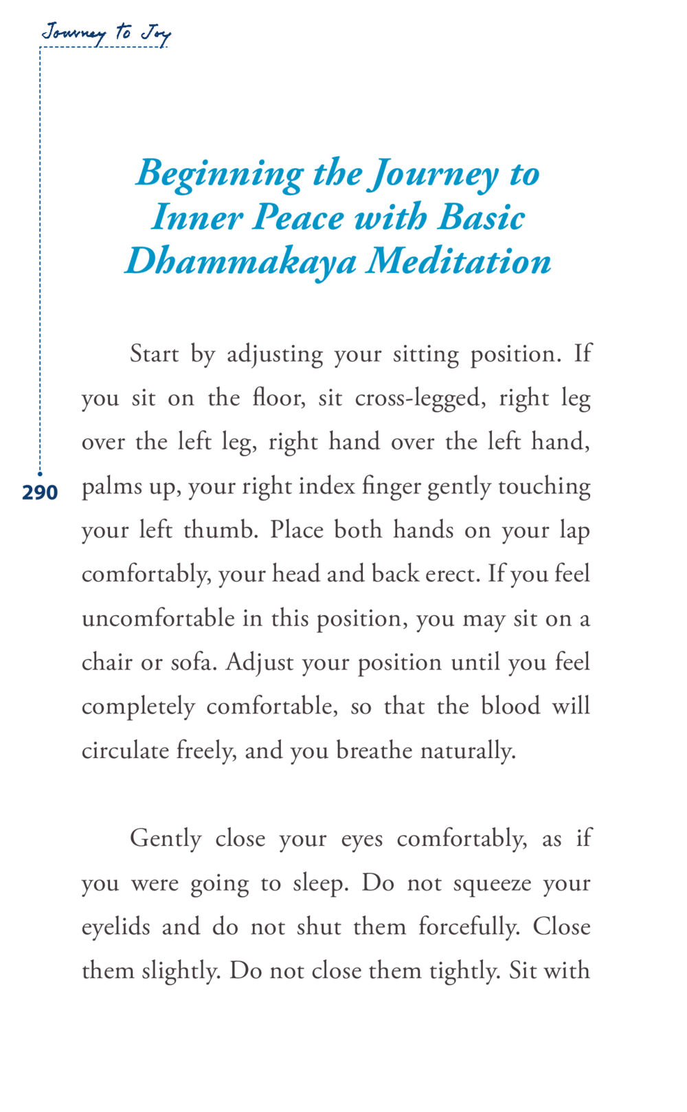 Journey to Joy: Inner Peace through Dhammakaya Meditation Journey to joy หน้า 290