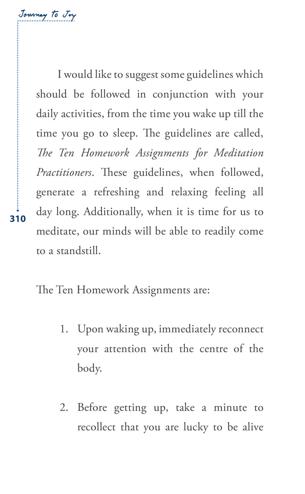 Journey to Joy: Ten Homework Assignments for Meditation Practitioners Journey to joy หน้า 310