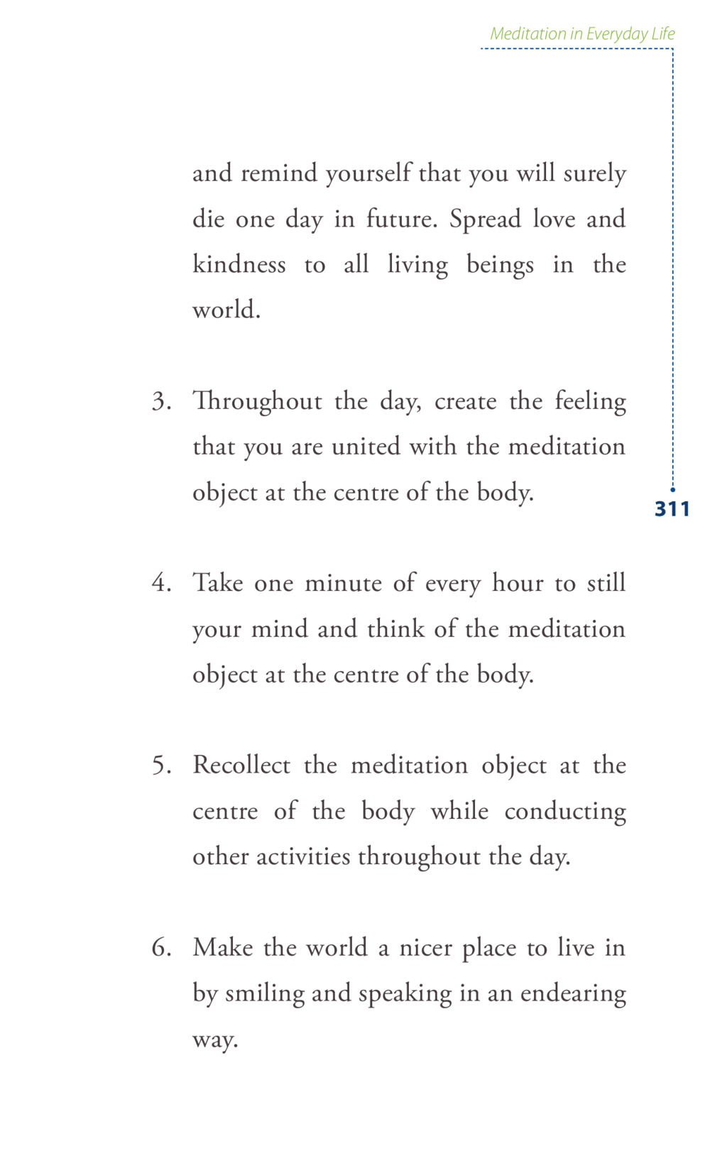 Meditation in Everyday Life Journey to joy หน้า 311