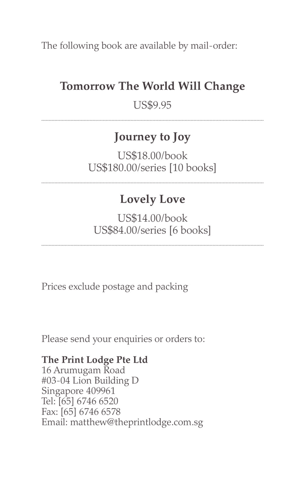 Book Mail-Order Details Journey to joy หน้า 371