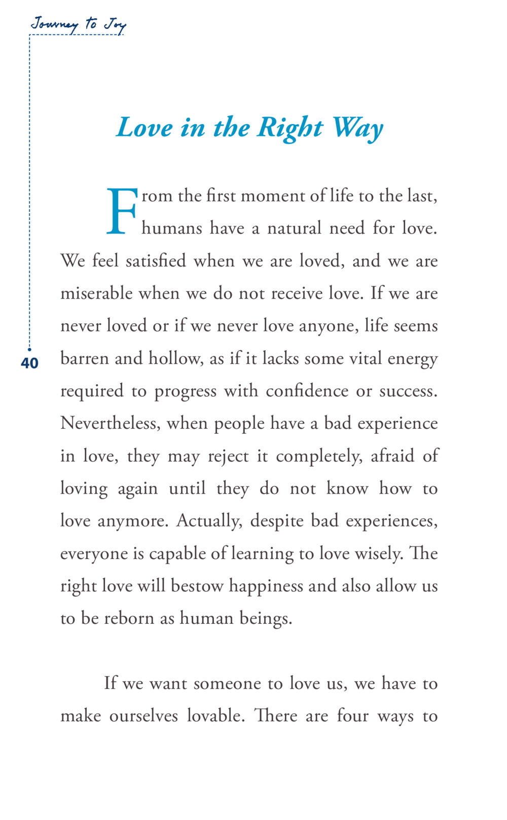 Journey to Joy: Love in the Right Way Journey to joy หน้า 40