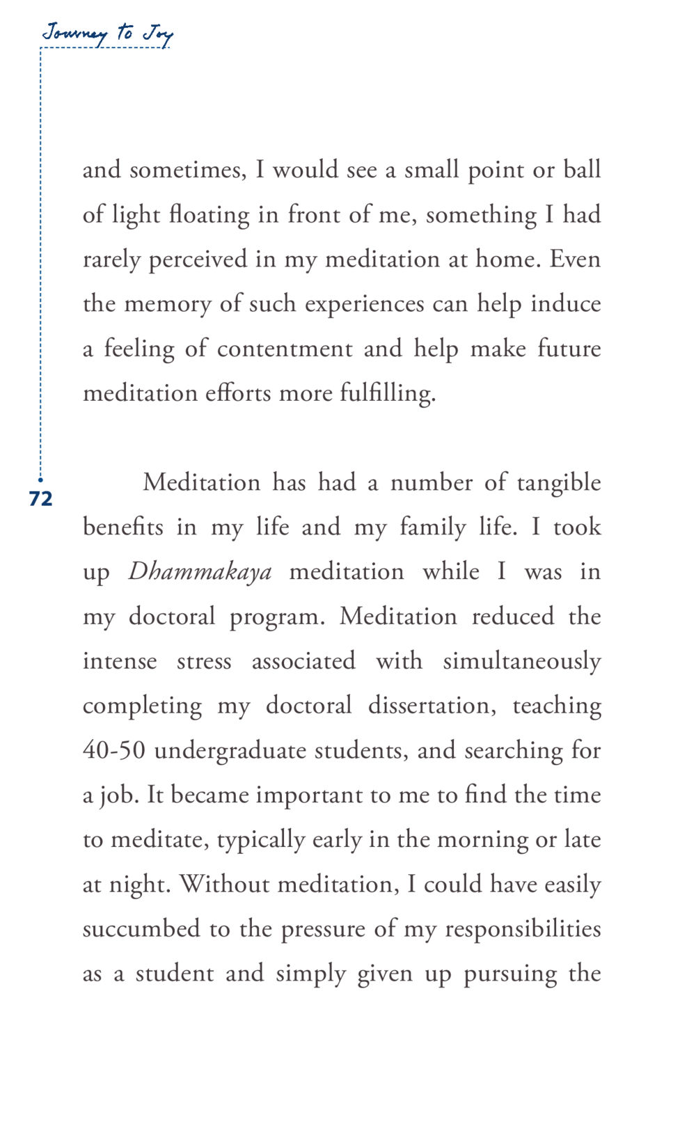 The Transformative Power of Meditation Journey to joy หน้า 72