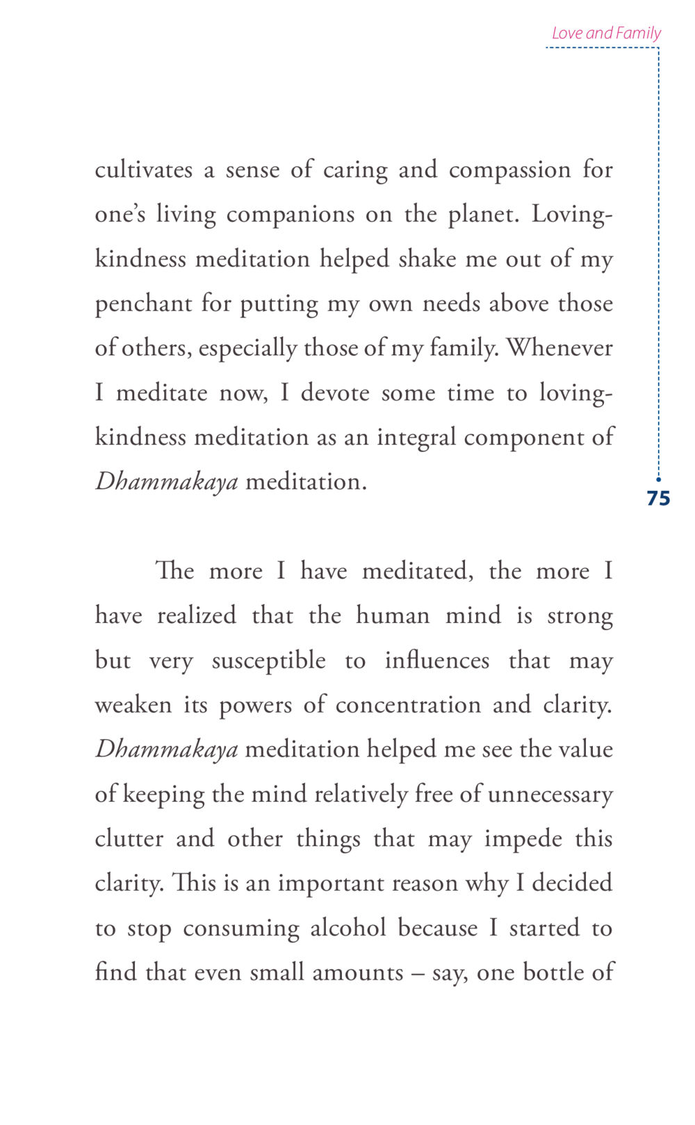 Meditation for Love and Family Journey to joy หน้า 75