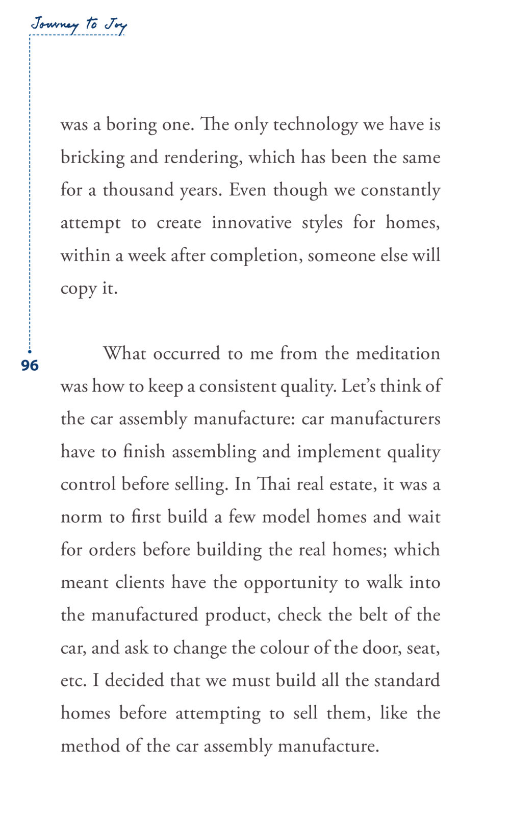 Journey to Joy: A New Approach to Real Estate Journey to joy หน้า 96