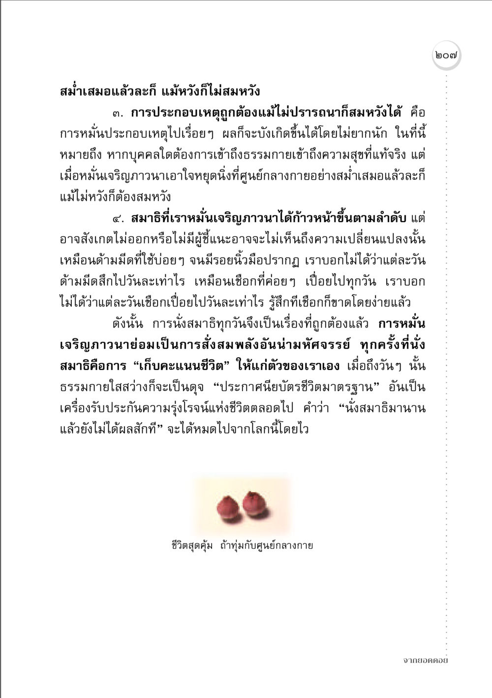 การประกอบเหตุสุขสมหวัง จากยอดดอย หน้า 203